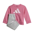 adidas Jogginganzug Essentials 240 (Baumwolle-Mischung) pink/grau Kleinkinder Mädchen