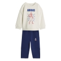 adidas Jogginganzug Marvel Spider-Man (Baumwolle-Mischung) weiss/blau Kleinkinder