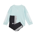 adidas Jogginganzug Saisonal Essentials 3S mint/schwarz Kleinkinder