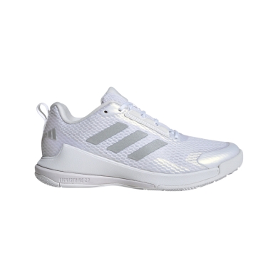 adidas Hallen-Indoorschuhe Novaflight 2 weiss/silber Damen