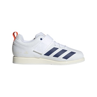 adidas Fitnessschuhe Powerlift 5 2025 (Gewichtheberschuh) weiss/dunkelblau Herren