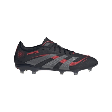 adidas Fussballschuhe Predator Pro FG für feste Böden (Naturrasen) schwarz/grau/rot Herren