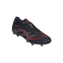 adidas Fussballschuhe Predator Pro FG für feste Böden (Naturrasen) schwarz/grau/rot Herren