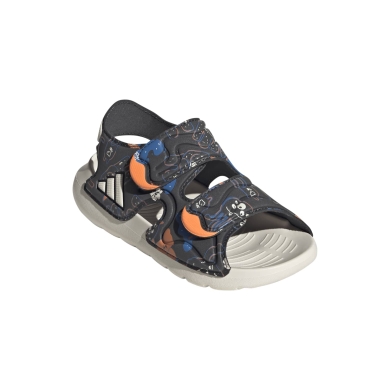 adidas Sandale Altaswim 3 (Klettverschluss) dunkelgrau/bunt Kinder