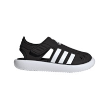 adidas Sandale Water (Klettverschluss, geschlossener Zehenbereich) schwarz Kinder