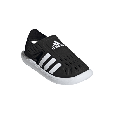 adidas Sandale Water (Klettverschluss, geschlossener Zehenbereich) schwarz Kinder