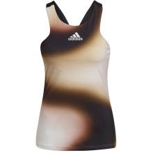 adidas Tennis-Tank Melbourne Printed Y-Tanktop schwarz/sand/weiss Damen
