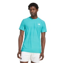 adidas Tennis Tshirt Climacool+ Airchill Freelift (schmal, optimale Bewegungsfreiheit) tealgrün Herren