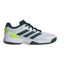 adidas Tennisschuhe Ubersonic Allcourt 2025 weiss/dunkelgrün Kinder
