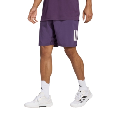 adidas Tennishose Club Climacool 3-Streifen Short 7inch kurz violett Herren