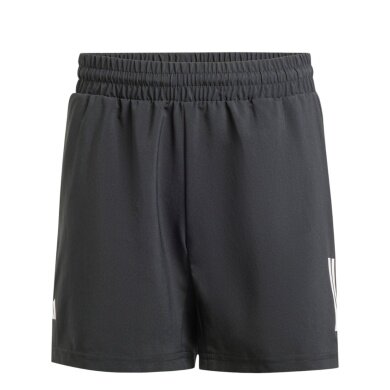 adidas Tennishose Short Club 3-Streifen 2025 schwarz Jungen