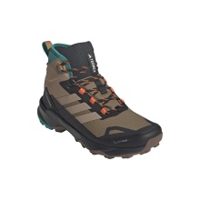 adidas Trekking-Wanderschuhe Terrex Skychaser AX5 Mid Climawarm+ GTX (wasserdicht) braun/schwarz/tealblau Herren