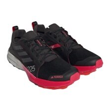adidas Trail-Laufschuhe Terrex Speed Flow (leicht, atmungsaktiv) schwarz/rot/weiss Herren