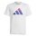 adidas Trainings-Tshirt Train Icons Aeroready Logo weiss/blau Jungen