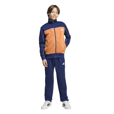 adidas Trainingsanzug Tricot Colourpop Tracksui navyblau/orange Jungen