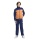 adidas Trainingsanzug Tricot Colourpop Tracksui navyblau/orange Jungen