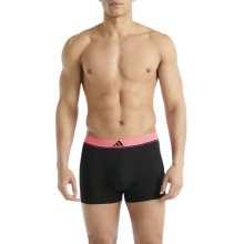 adidas Unterwäsche Boxershorts Trunk Climacool Active Micro Flex Eco schwarz/grau/pink Herren - 3 Stück