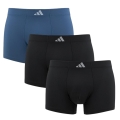 adidas Unterwäsche Boxershorts Trunk Climacool Active Micro Tech - schwarz/blau - 3 Stück