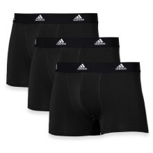 adidas Unterwäsche Boxershorts Trunk Cotton schwarz - 3 Stück