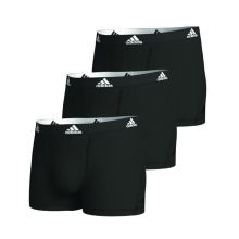 adidas Unterwäsche Boxershorts Trunk Cotton schwarz - 3 Stück