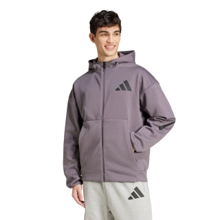 adidas Kapuzenpullover Z.N.E. Zip-Hoodie (Baumwolle/Polyester) violett Herren