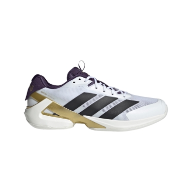 adidas Tennisschuhe adizero Ubersonic 5 Allcourt/Leichtigkeit 2025 weiss/schwarz/gold Herren