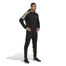 adidas Trainingsanzug MTS Fleece Colorblock schwarz Herren