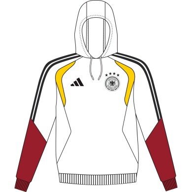 adidas Kapuzenpullover Deutschland 26 Tiro Sweat Hoodie (Baumwolle) weiss Herren
