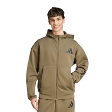 adidas Kapuzenpullover Z.N.E. Zip-Hoodie (Baumwolle/Polyester) olivegrün Herren