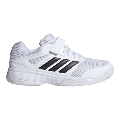 adidas Hallen-Indoorschuhe Speedcourt Velcro weiss/schwarz Kinder