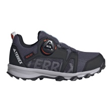adidas Trail-Laufschuhe Terrex Agravic Boa Rain.RDY Low (wasserdicht) navyblau/schwarz Kinder