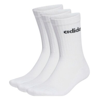 adidas Sportsocken Linear Crew Cushioned (Baumwolle, durchgehend gepolstert) weiss - 3 Paar