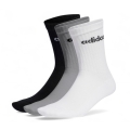 adidas Sportsocken Linear Crew Cushioned (Baumwolle) weiss/grau/schwarz - 3 Paar