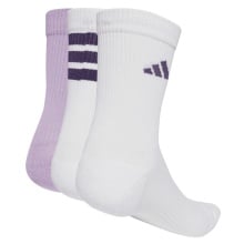 adidas Sportsocken Logo Pack (Baumwollmix) weiss/pflaumeviolett - 3 Paar