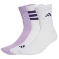 adidas Sportsocken Logo Pack (Baumwollmix) weiss/pflaumeviolett - 3 Paar