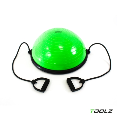 TOOLZ Balance Ball mit Griffen (für Ganzkörpertraining) grün