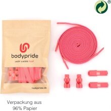 bodypride Schnürsenkel Flat/flach modisch rosa 120cm - 1 Paar