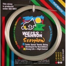 WeissCannon Tennissaite Scorpion weiss 12m Set