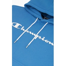 Champion Kapuzenpullover Hoodie Logo Print (gefüttert) blau Herren