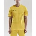 Craft Sport-Tshirt (Trikot) Squad Solid - lockere Schnitt, schnelltrocknend - gelb Herren