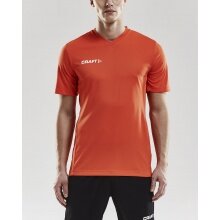 Craft Sport-Tshirt (Trikot) Squad Solid - lockere Schnitt, schnelltrocknend - orange Herren