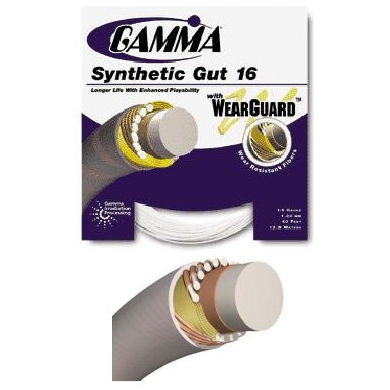 Besaitung mit Gamma Synthetic Gut Wearguard