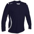 GECO Sport-Langarmshirt Levante (100% Polyester) dunkelblau/weiss Herren