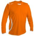GECO Sport-Langarmshirt Levante (100% Polyester) orange/weiss Herren