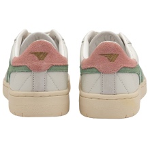 Gola Sneaker Falcon Leder weiss/grün/pink Damen
