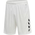 hummel Sporthose hmlCORE XK Poly Shorts (robuster Doppelstrick, ohne Seitentaschen) kurz weiss Herren