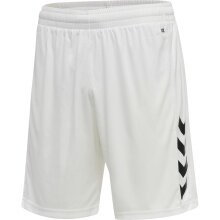 hummel Sporthose hmlCORE XK Poly Shorts (robuster Doppelstrick, ohne Seitentaschen) kurz weiss Herren