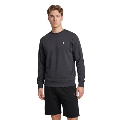 hummel Freizeit-Pullover hmlPULSE Sweat Crewneck dunkelgrau Herren