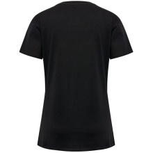 hummel Sport/Freizeit-Shirt hmlGO 2.0 (Bio-Baumwolle, klassisch Design) Kurzarm schwarz Damen
