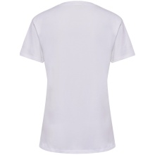 hummel Sport/Freizeit-Shirt hmlGO 2.0 (Bio-Baumwolle, klassisch Design) Kurzarm weiss Damen